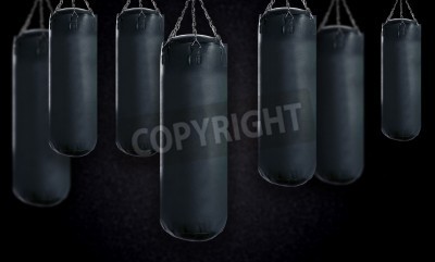 Papier peint  Sacs de boxe suspendus