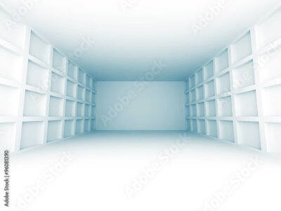 Papier peint  Salle blanche vide