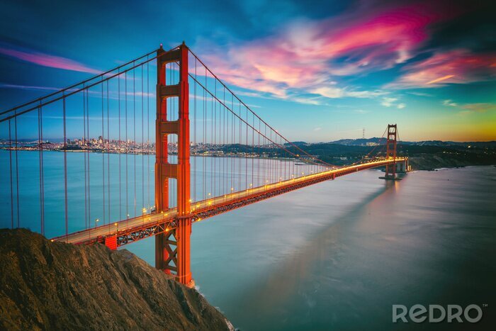 Papier peint  San Francisco et le pont Golden Gate