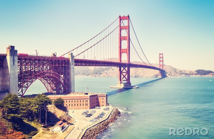 Papier peint  San Francisco Golden Gate vintage