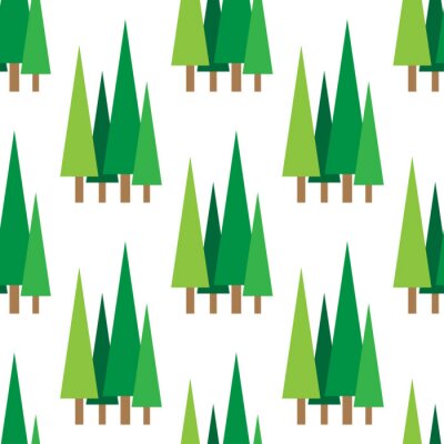 Sapins triangulaires verts