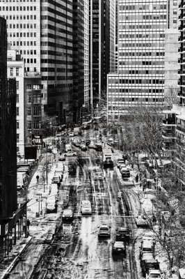 Papier peint  Scène typique Street New York, Etats-Unis