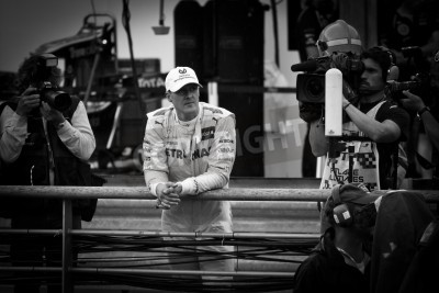 Papier peint  Schumacher près des barrières