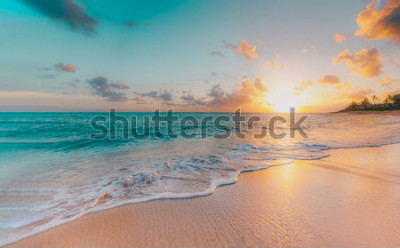 Papier peint  sea beach blue sky sand sun daylight relaxation landscape viewpoint for design postcard and calendar in thailand 