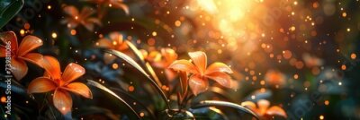 Papier peint  Selective Focus Strelitzia Flowers Decorat, Banner Image For Website, Background, Desktop Wallpaper