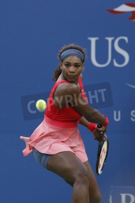 Papier peint  Serena joue une balle
