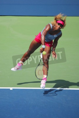 Papier peint  Serena Williams joue une balle