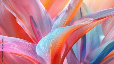 Papier peint  Serenity Unveiled: Zooming in reveals the Strelitzia's serene beauty, a gentle reminder to find peace within.