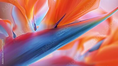 Papier peint  Serenity Unveiled: Zooming in reveals the Strelitzia's serene beauty, a gentle reminder to find peace within.