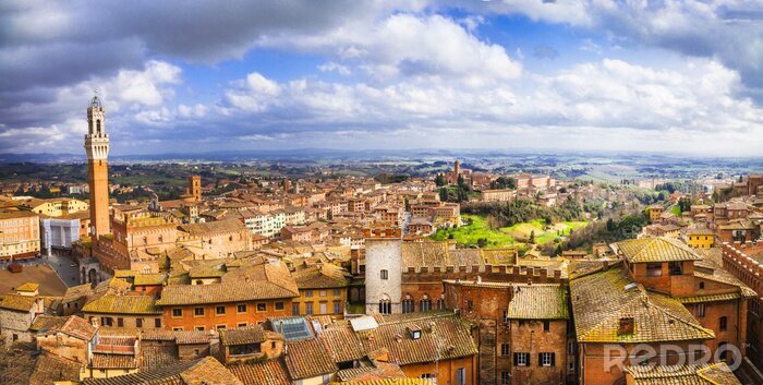 Papier peint  Siena - beautiful medieval town of Tuscany, Italy