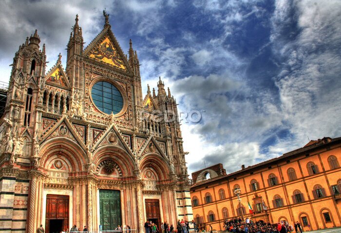 Papier peint  Sienne (Toscane, Italie) - Duomo