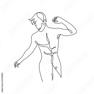 Papier peint  Silhouette masculine