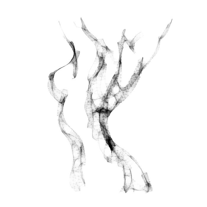 Papier peint  Silhouette sensuelle d'une femme dessinée d'un seul trait à l'aquarelle