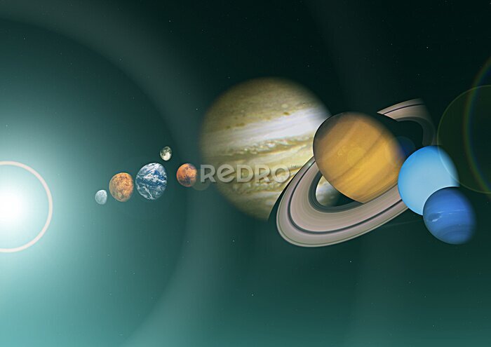 Papier peint  Sistema pianeti solaire
