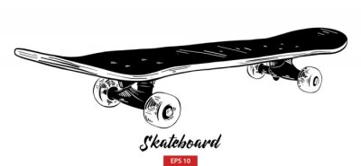 Skateboard monochrome