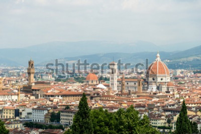 Papier peint  Skyline de Florence en été midi