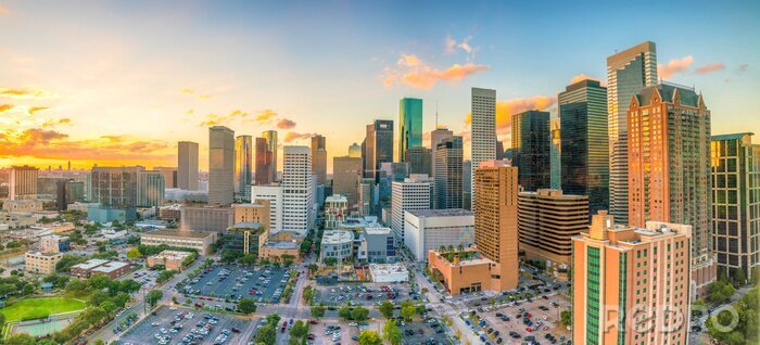 Papier peint  Skyline de Houston aux États-Unis