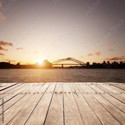 Papier peint  Skyline de Sydney avec pont et opéra
