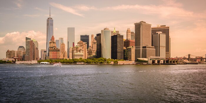 Papier peint  Skyline New York vintage