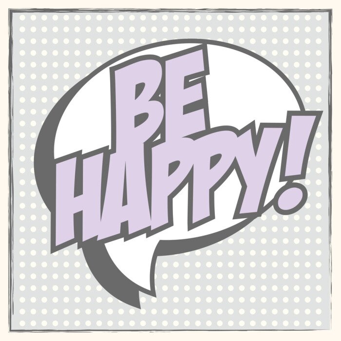 Papier peint  Slogan motivat style pop art