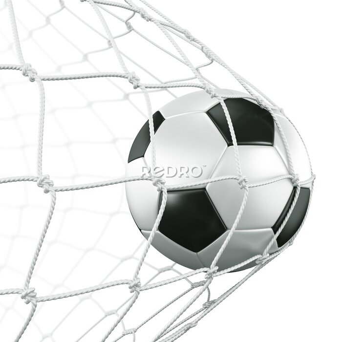 Papier peint  Soccerball in net