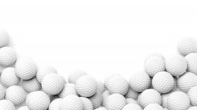 Sphères 3D comme des balles de golf