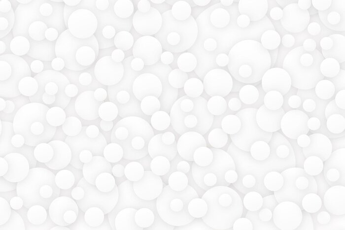 Papier peint  Sphères blanches tridimensionnelles