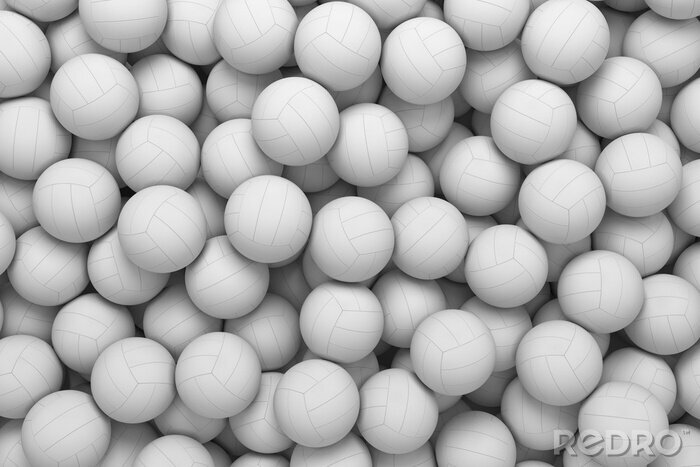 Papier peint  Sphères comme des ballons de volley-ball