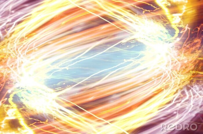 Papier peint  Spirale lumières colorées