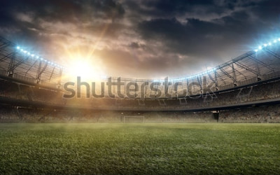 Papier peint  Sport 3D au stade