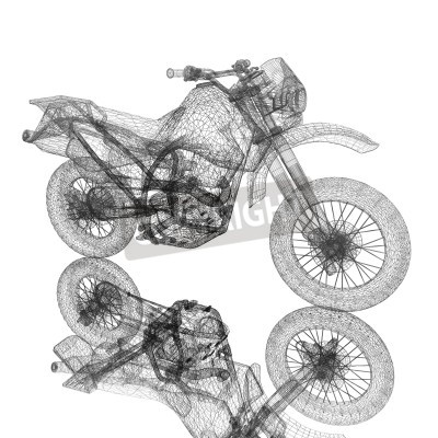 Papier peint  Sport 3D motocross