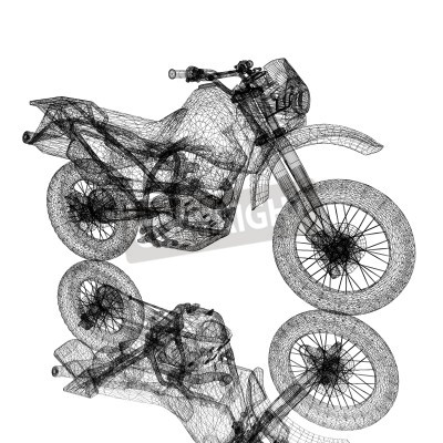 Papier peint  Sport 3D motocross