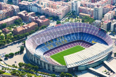 Papier peint  Stade Camp Nou vue aérienne