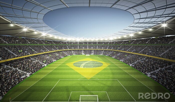 Papier peint  Stade de foot brésilien