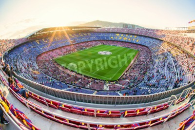 Papier peint  Stade de football de Barcelone pendant un match