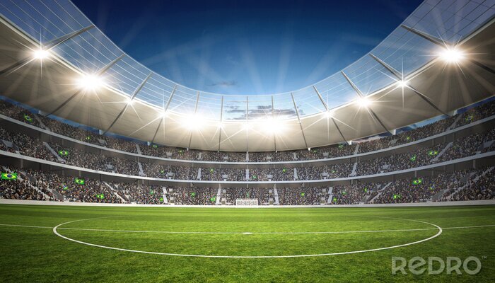 Papier peint  Stade de football éclairé