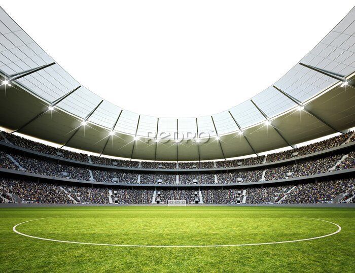 Papier peint  Stade de football illuminé