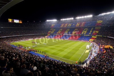 Papier peint  Stade Fc Barcelone rempli de gens