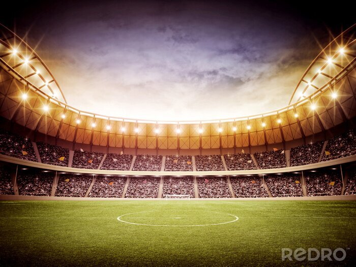 Papier peint  Stade lumières du soir