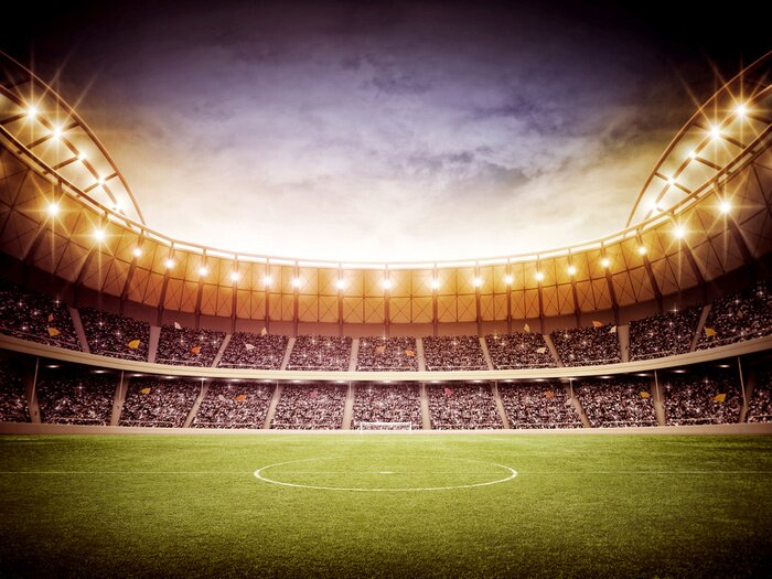 Papier peint  Stade lumières du soir