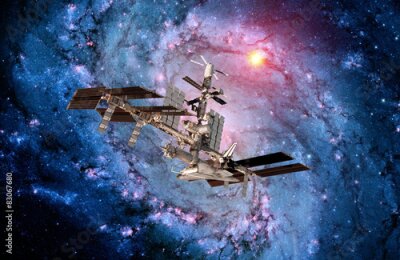 Papier peint  Station spatiale en orbite