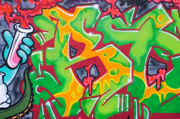 Papier peint  Street art mural