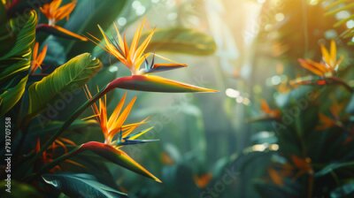 Papier peint  Strelitzia