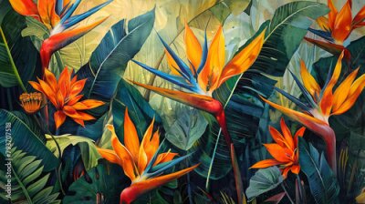 Papier peint  Strelitzia