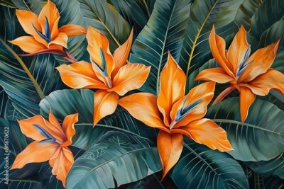 Papier peint  Strelitzia