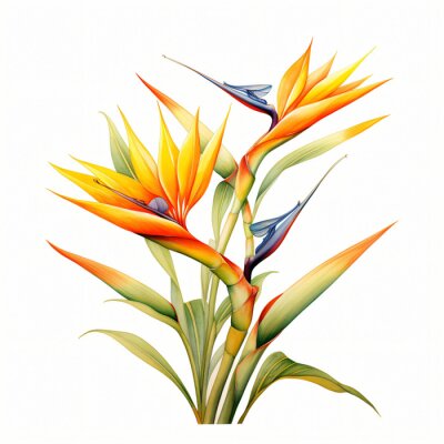 Papier peint  Strelitzia bird of paradise flower