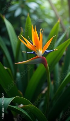 Papier peint  strelitzia flower, bird of paradise 