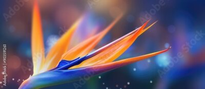 Papier peint  Strelitzia flower bokeh abstract background