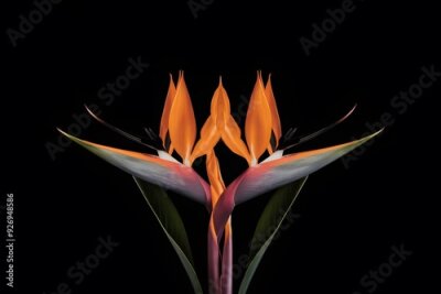 Papier peint  Strelitzia Flower in Nature, Pattern, Wallpaper, Cover and Screen for Smartphone, Cell Phone, Computer, Laptop, 9:16 and 16:9 Format