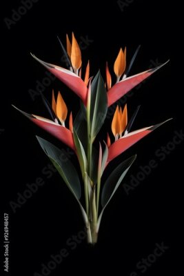 Papier peint  Strelitzia Flower in Nature, Pattern, Wallpaper, Cover and Screen for Smartphone, Cell Phone, Computer, Laptop, 9:16 and 16:9 Format